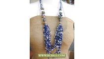 Colorfull Beads Cute Design Necklace Long Braided
